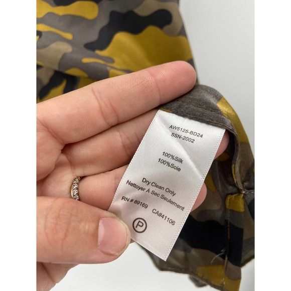 ATM Anthony Thomas Melillo Camo Print Silk Cami Top Size Medium - Picture 6 of 6